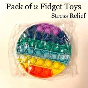 5/$15💥 2 Pack Set Fidget Toys Pop Up Bubble Stress Relie